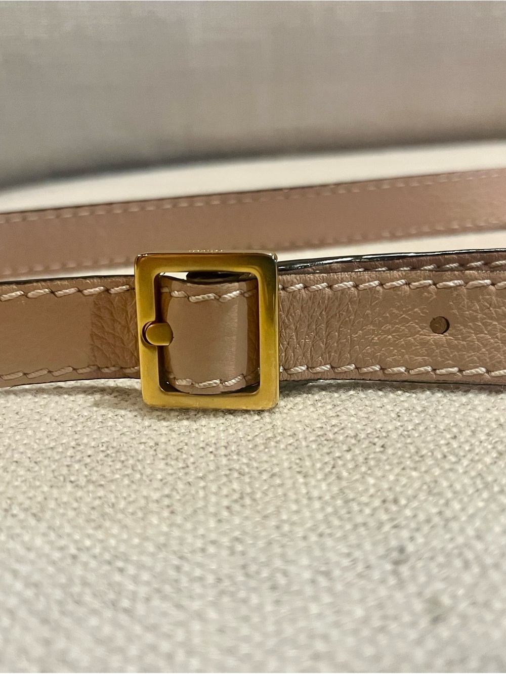 Chloe Marcie Small Pebbled Leather Crossbody in Dusty Pink with dust bag - Picture 10 of 11